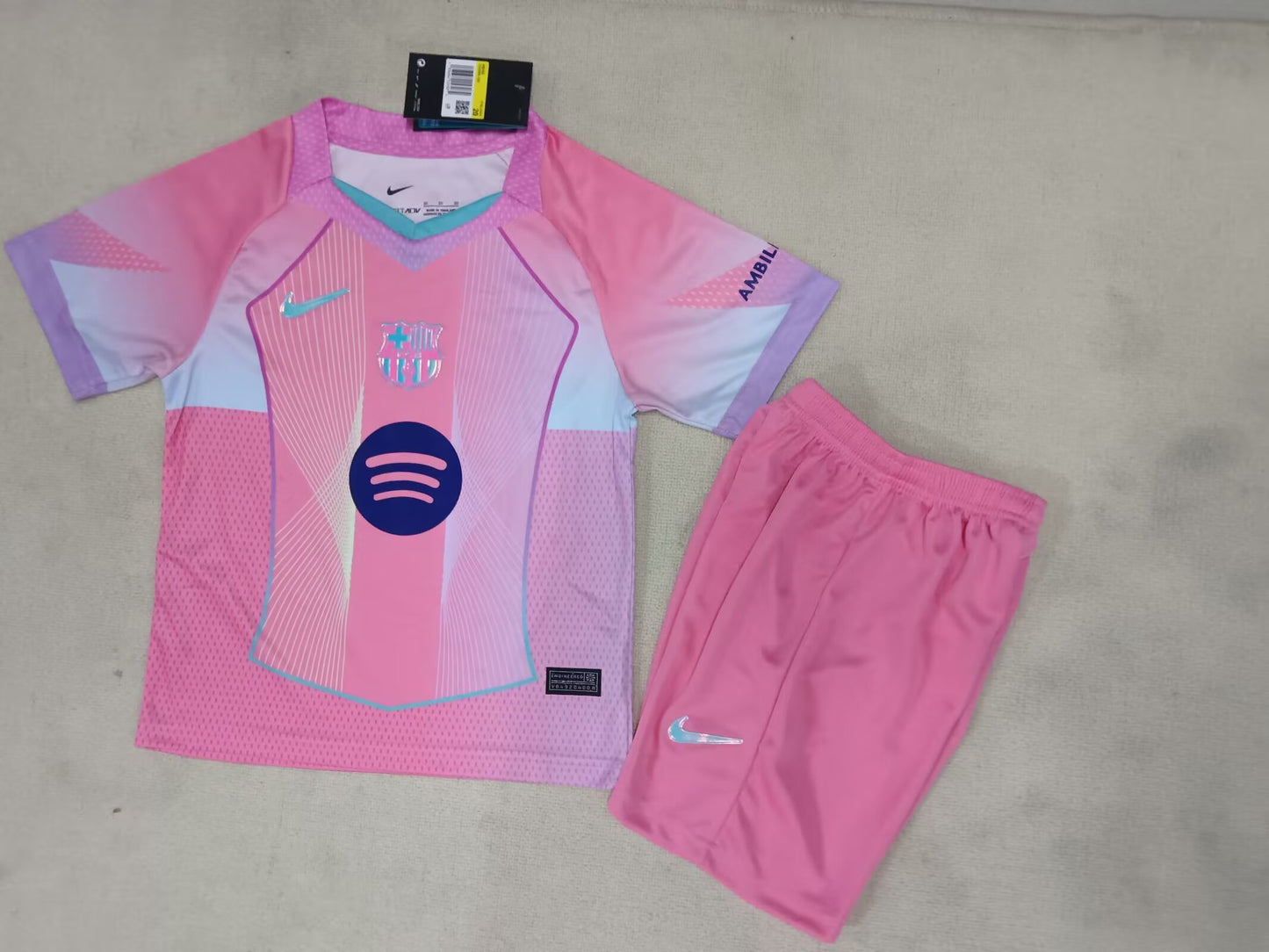 Barcelona 25/26 Pink Kids jersey